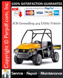 JCB Groundhog 4x4 Utility Vehicle Service Repair Manual