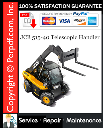 JCB 515-40 Telescopic Handler Service Repair Manual