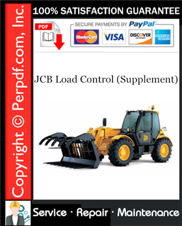 JCB Load Control (Supplement) Service Manual