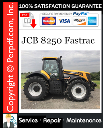 JCB 8250 Fastrac Service Repair Manual