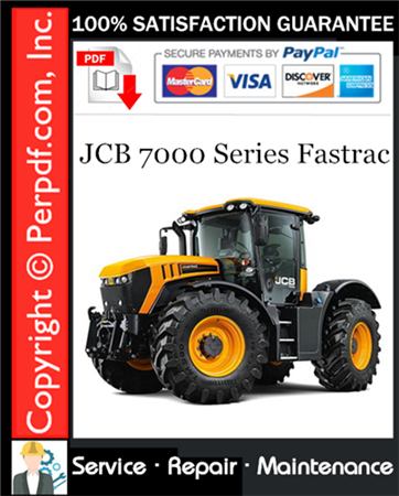 JCB 7000 Series Fastrac Service Repair Manual