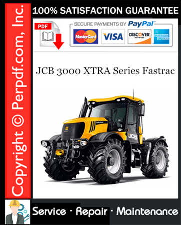 JCB 3000 XTRA Series Fastrac Service Repair Manual