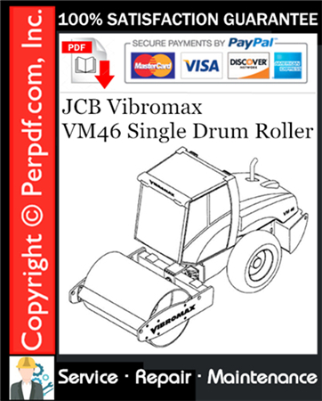 JCB Vibromax VM46 Single Drum Roller Service Repair Manual