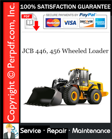 JCB 446, 456 Wheeled Loader Service Repair Manual