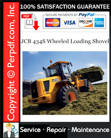 JCB 434S Wheeled Loading Shovel Service Repair Manual