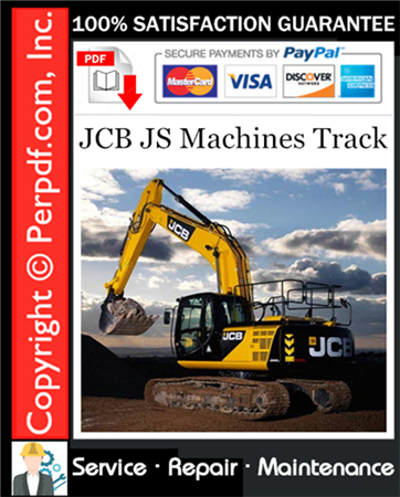 JCB JS Machines Track Service Repair Manual