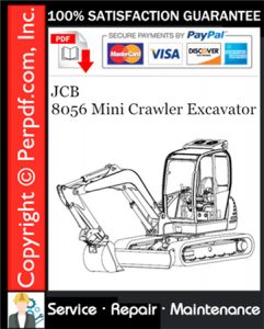 JCB 8056 Mini Crawler Excavator Service Repair Manual