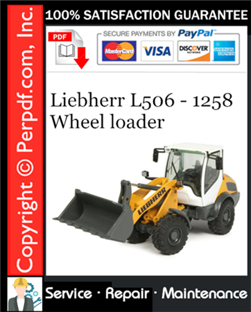 Liebherr L506 - 1258 Wheel loader Service Repair Manual