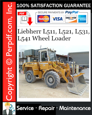 Liebherr L511, L521, L531, L541 Wheel Loader Service Repair Manual