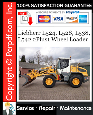 Liebherr L524, L528, L538, L542 2Plus1 Wheel Loader Service Repair Manual