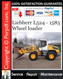 Liebherr L524 - 1585 Wheel loader Service Repair Manual