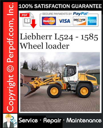 Liebherr L524 - 1585 Wheel loader Service Repair Manual