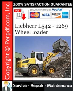 Liebherr L542 - 1269 Wheel loader Service Repair Manual