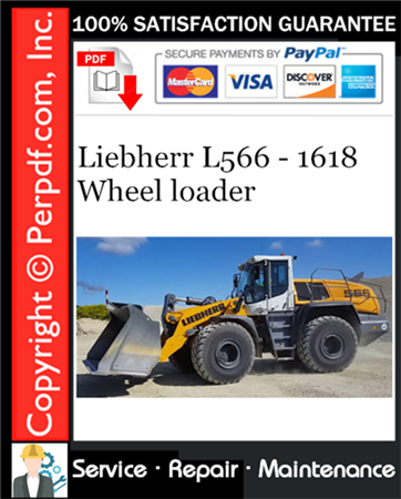 Liebherr L566 - 1618 Wheel loader Service Repair Manual