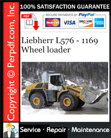 Liebherr L576 - 1169 Wheel loader Service Repair Manual