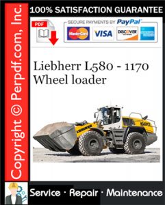 Liebherr L580 - 1170 Wheel loader Service Repair Manual