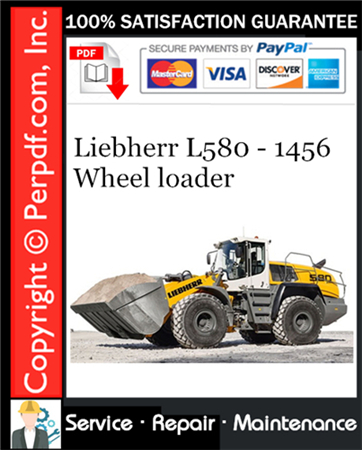 Liebherr L580 - 1456 Wheel loader Service Repair Manual