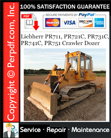 Liebherr PR711, PR721C, PR731C, PR741C, PR751 Crawler Dozer Service Repair Manual