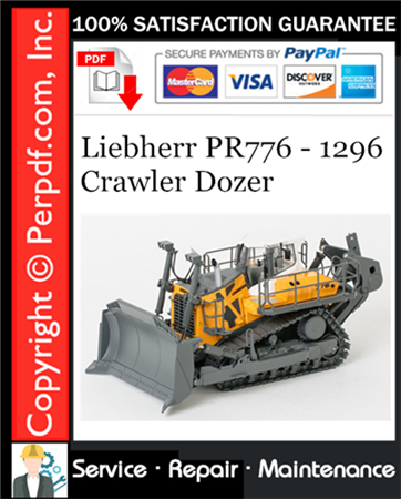 Liebherr PR776 - 1296 Crawler Dozer Service Repair Manual