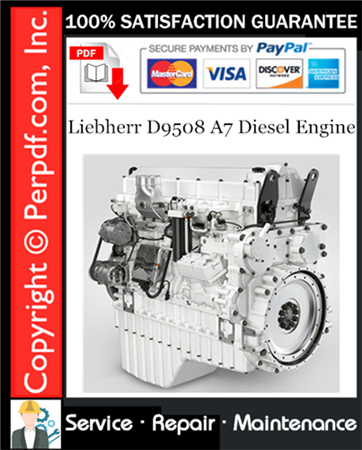 Liebherr D9508 A7 Diesel Engine Service Repair Manual