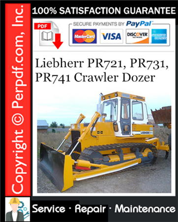 Liebherr PR721, PR731, PR741 Crawler Dozer Service Repair Manual