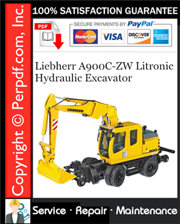 Liebherr A900C-ZW Litronic Hydraulic Excavator Service Repair Manual