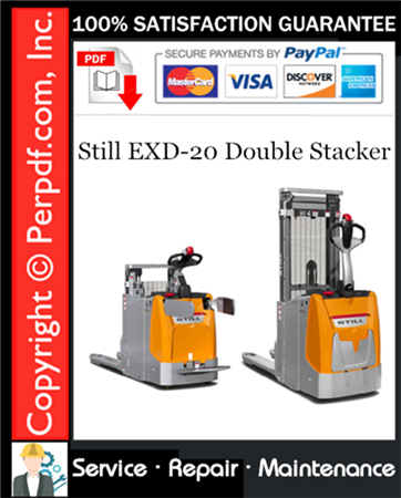 Still EXD-20 Double Stacker Service Repair Manual