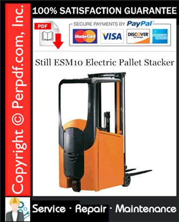 Still ESM10 Electric Pallet Stacker Service Repair Manual