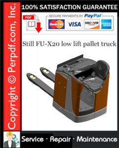 Still FU-X20 low lift pallet truck Service Repair Manual