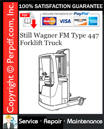 Still Wagner FM Type 447 Forklift Truck Service Repair Manual