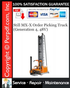 Still MX-X Order Picking Truck (Generation 4, 48V) Service Repair Manual