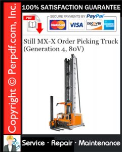 Still MX-X Order Picking Truck (Generation 4, 80V) Service Repair Manual