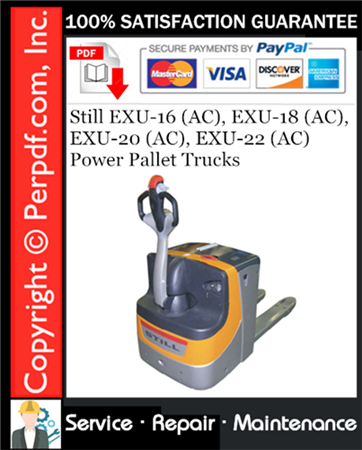 Still EXU-16 (AC), EXU-18 (AC), EXU-20 (AC), EXU-22 (AC) Power Pallet Trucks