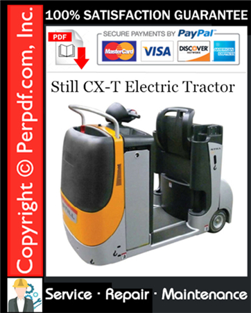 Still CX-T Electric Tractor Service Repair Manual