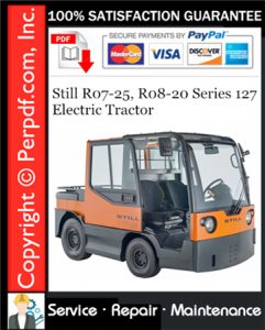 Still R07-25, R08-20 Series 127 Electric Tractor Service Repair Manual