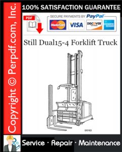 Still Dual15-4 Forklift Truck Service Repair Manual