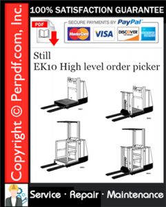 Still EK10 High level order picker Service Repair Manual