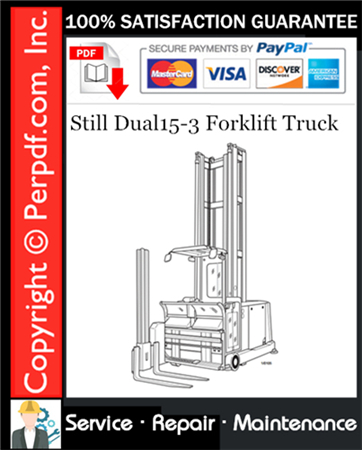 Still Dual15-3 Forklift Truck Service Repair Manual