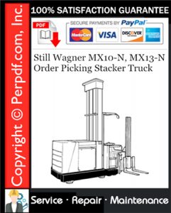 Still Wagner MX10-N, MX13-N Order Picking Stacker Truck Service Repair Manual