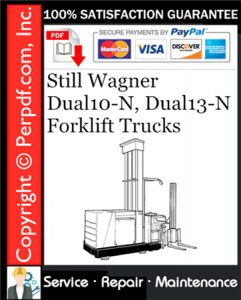 Still Wagner Dual10-N, Dual13-N Forklift Trucks Service Repair Manual