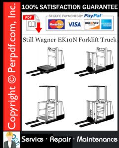 Still Wagner EK10N Forklift Truck Service Repair Manual