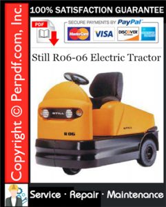 Still R06-06 Electric Tractor Service Repair Manual