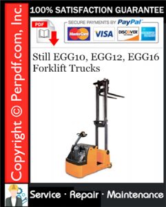 Still EGG10, EGG12, EGG16 Forklift Trucks Service Repair Manual