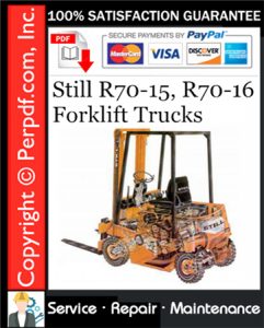 Still R70-15, R70-16 Forklift Trucks Service Repair Manual