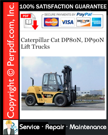 Caterpillar Cat DP80N, DP90N Lift Trucks Service Repair Manual