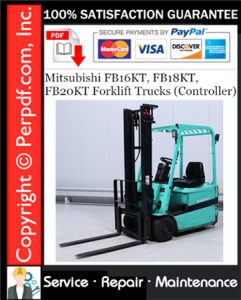 Mitsubishi FB16KT, FB18KT, FB20KT Forklift Trucks (Controller) Service Repair Manual