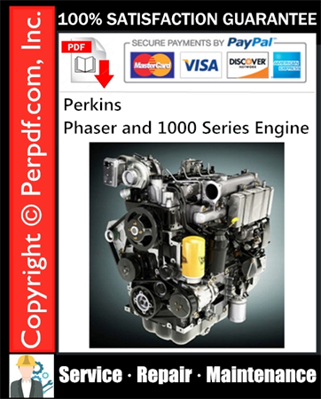 Perkins Phaser and 1000 Series Engine Service Repair Manual