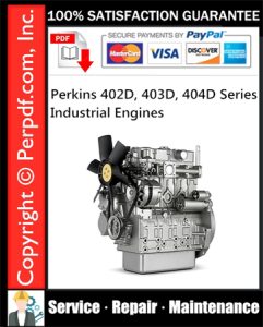 Perkins 402D, 403D, 404D Series Industrial Engines