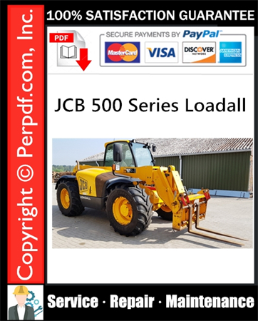 JCB 500 Series Loadall Service Repair Manual
