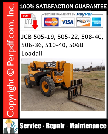 JCB 505-19, 505-22, 508-40, 506-36, 510-40, 506B Loadall